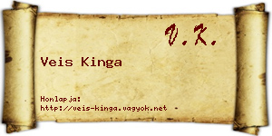 Veis Kinga névjegykártya